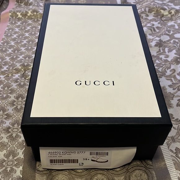 Gucci GG Canvas Pink Espadrilles Size 8 1/2 - Picture 7 of 7